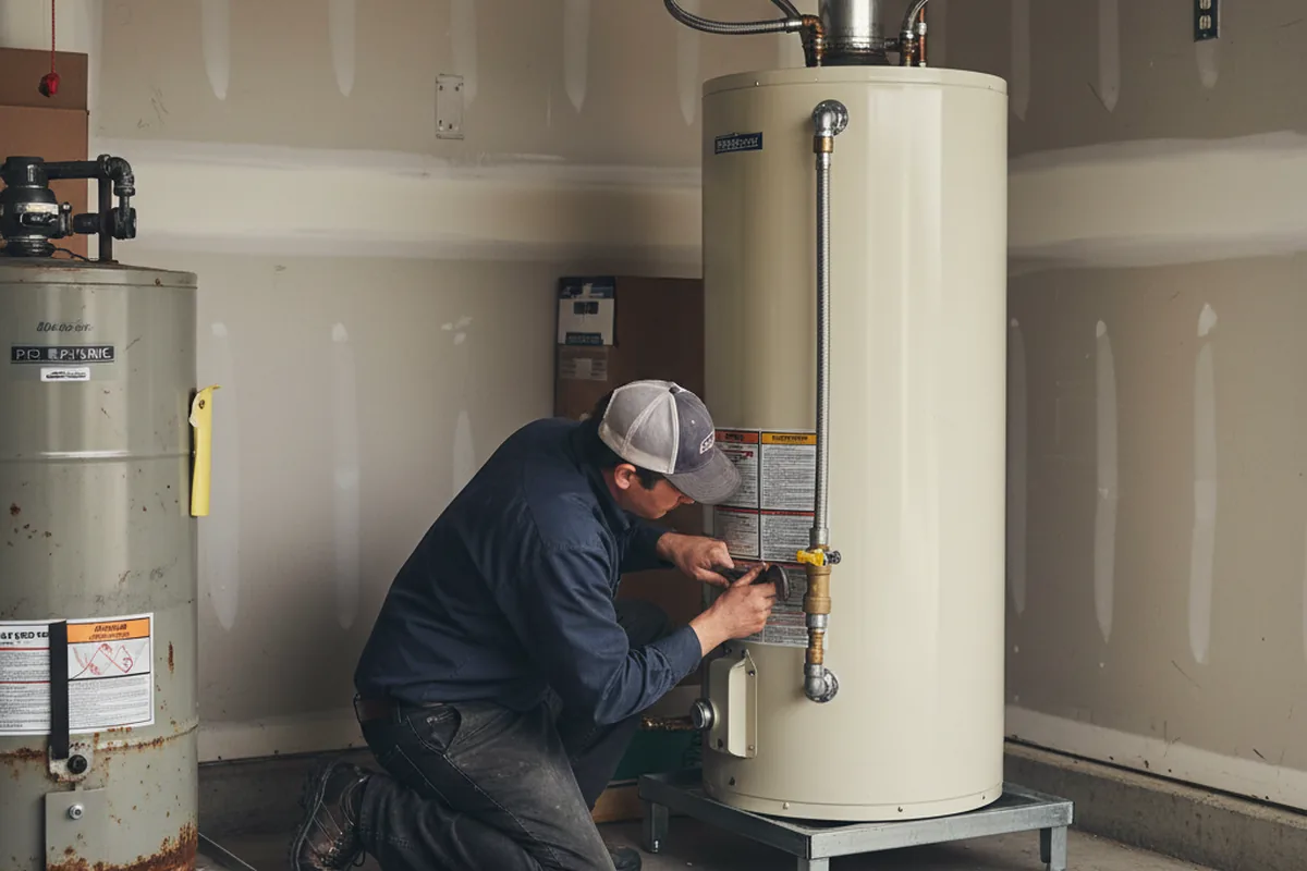 Water heater and shutoff valve replacement in Cullom