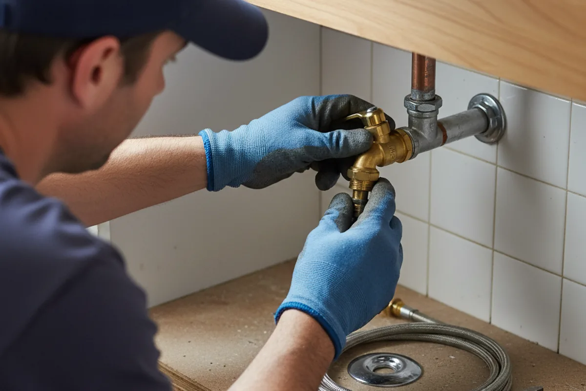 Shutoff valve and fitting work during Faucet and Fixture Repair in Cullom